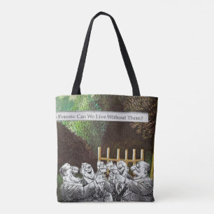 Bolsa Tote Sátira Engraçado da Piada Política Florestal sobre