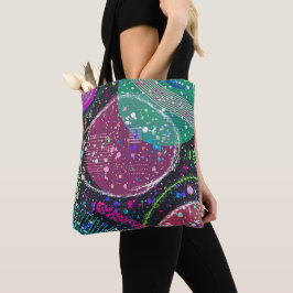 Bolsa Tote Saturn’s Rings: Maximalist Abstract Art 