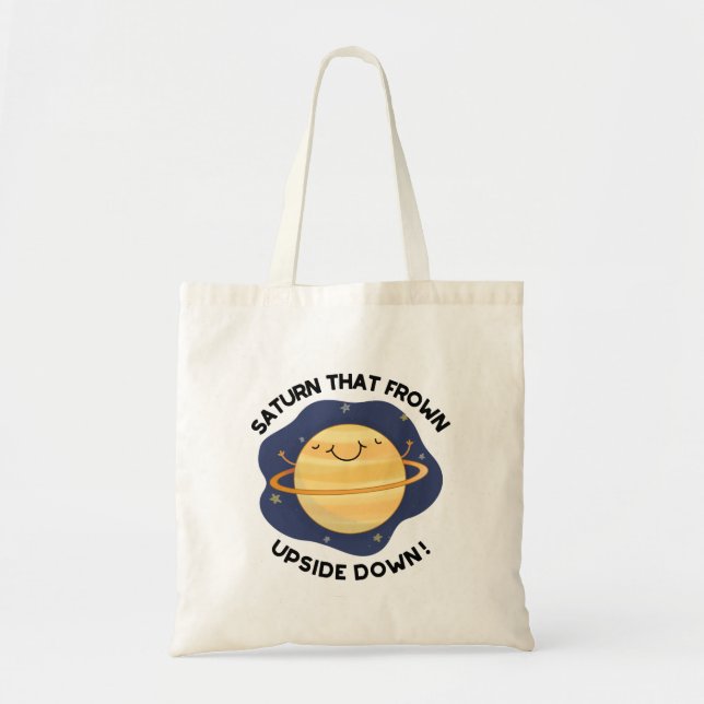 Bolsa Tote Saturno Que Confrontou O Planeta Engraçado Para Ba (Frente)