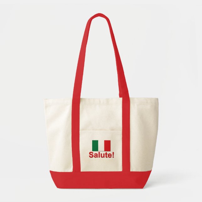 Bolsa Tote Saudação italiana! (Elogios!) (Frente)