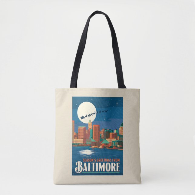 Bolsa Tote Saudações de Baltimore (Frente)