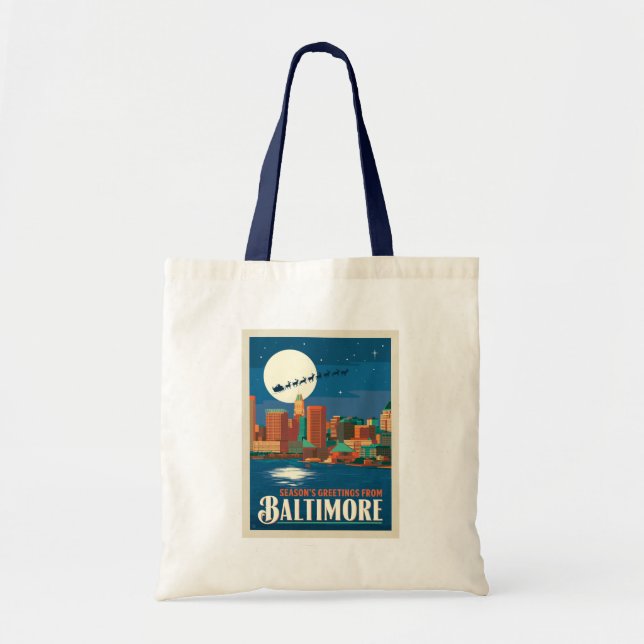 Bolsa Tote Saudações de Baltimore (Frente)