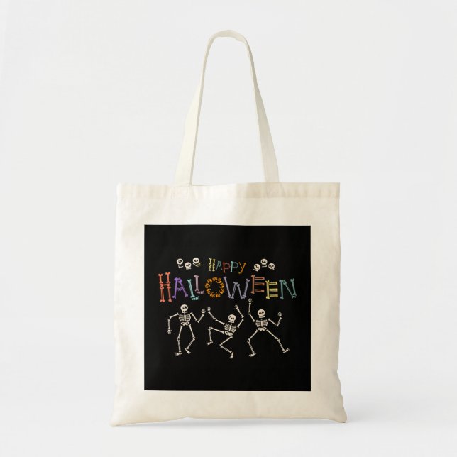Bolsa Tote Saudações de Halloween (Frente)