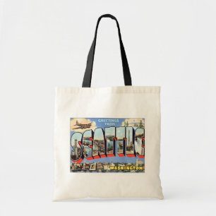 Bolsa Tote Saudações De Seattle, Washington Viagem