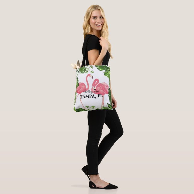 Bolsa Tote Saudações de Tampa, Flórida (No(a) Modelo)