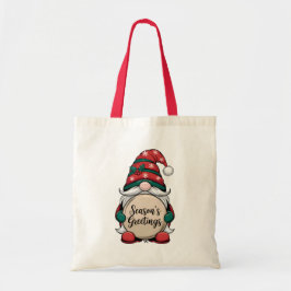 Bolsa Tote Saudações do Natal Gnomo Season