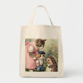Bolsa Tote Saudações do Primeiro Dia – Gatinhos &ouriços