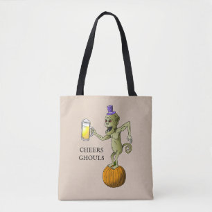Bolsa Tote Saudações Espíritos de Halloween Doces ou Travessu