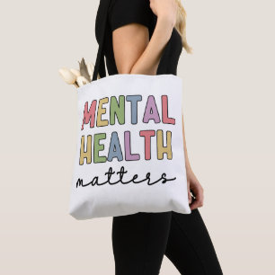 Bolsa Tote Saúde Mental Importa Conscientização da Saúde Me