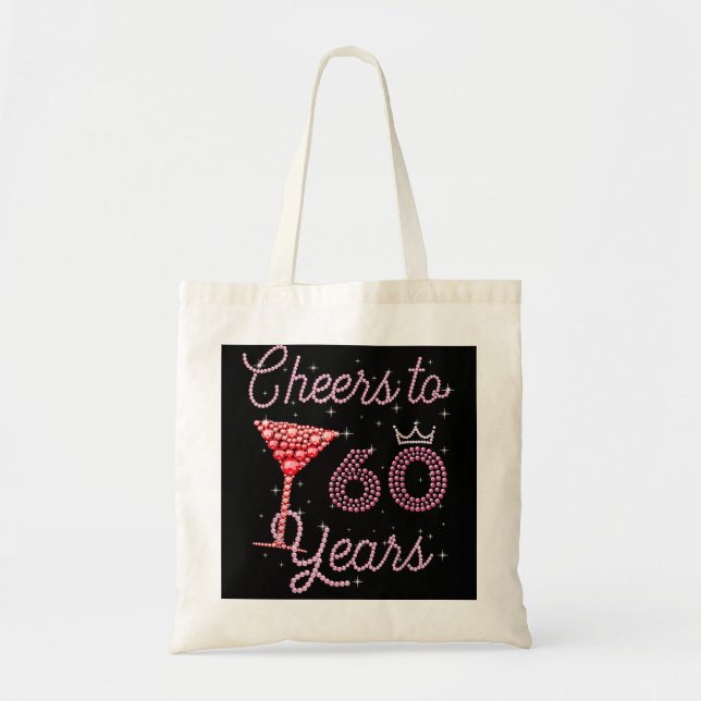 Bolsa Tote Saúde Para 60 Anos 60 Anos Aniversário 60 Anos (Frente)