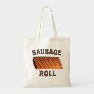 Bolsa Tote Sausling Roll British Comida Savory Paery Chef Caf
