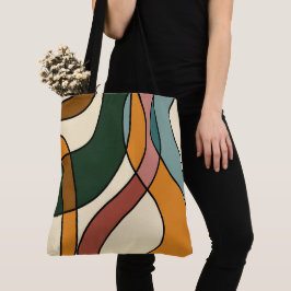 Bolsa Tote Savana Serena Suave Abstrato Moderno Terroso