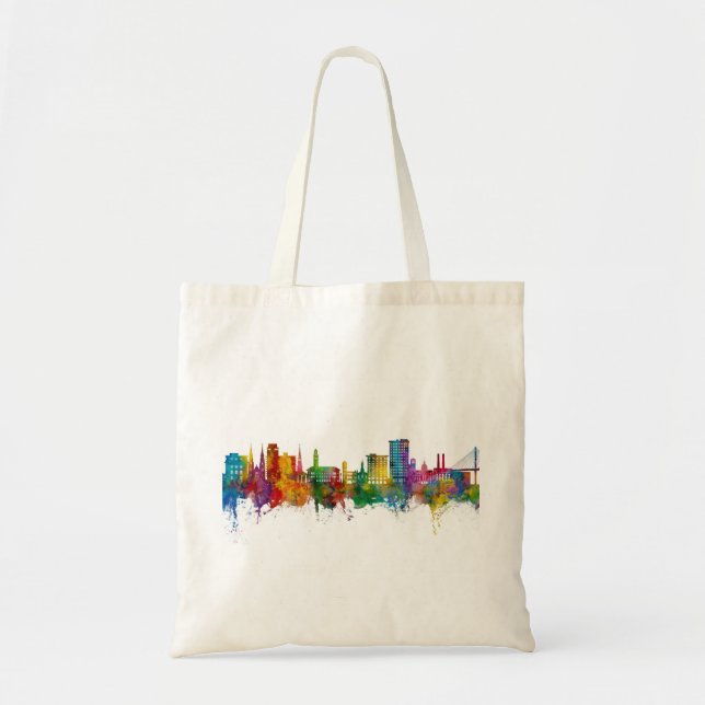 Bolsa Tote Savannah Georgia Skyline (Frente)