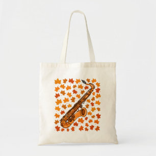 Bolsa Tote Saxofone Outono Saxofonista Músico