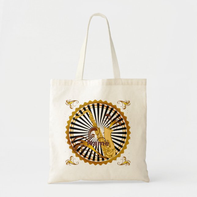 Bolsa tote Saxophone Swirls (Frente)