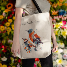 Bolsa Tote Scandi Aviary Duet, personalizado