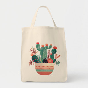 Bolsa Tote Scandinávia Succulent Tote Bag