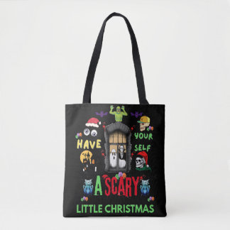 Bolsa Tote Scary Little Christmas Horror Holiday Design  