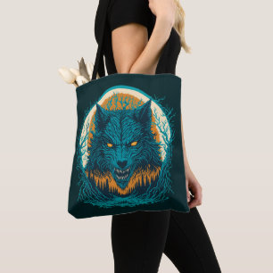 Bolsa Tote Scary Werewolf