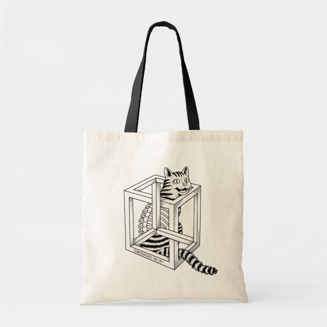 Bolsa Tote Schrodinger o gato (Frente)