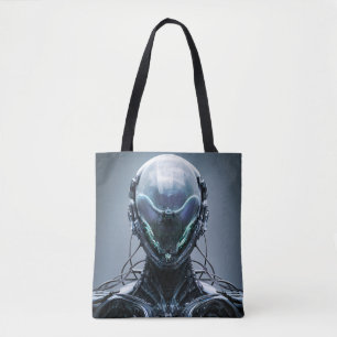 Bolsa Tote Sci fi Assassin Cyberpunk Hunter Droid