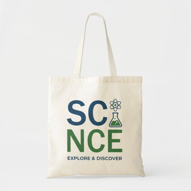 Bolsa Tote Science Teacher Typography Design (Frente)