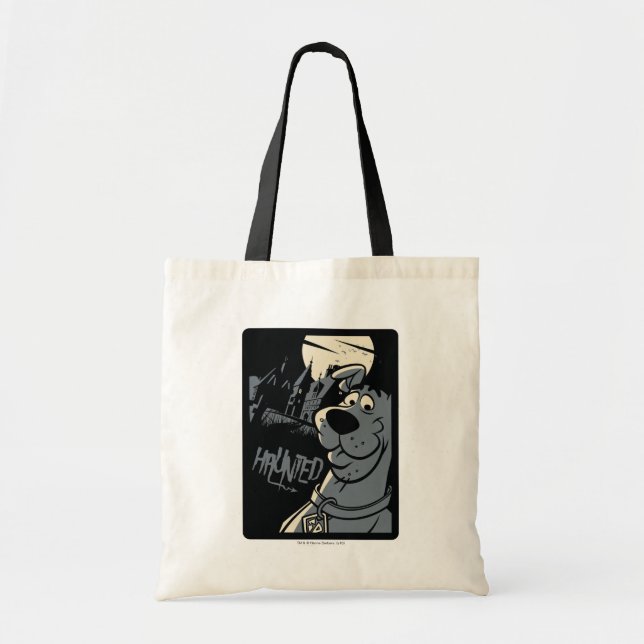 Bolsa Tote Scooby-Doo Noir Hunted Mansion Graphic (Frente)