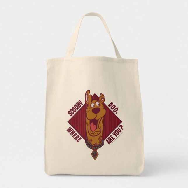 Bolsa Tote Scooby-Doo Onde Está O Seu Gráfico Tribal (Frente)