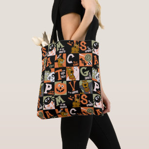 Bolsa Tote Scooby-Doo   Padrão de Halloween