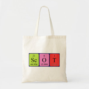 Bolsa Tote Scot periódico mesa tote name