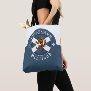 Bolsa Tote Scotland Bag, Rampant, Edinburgh, Scottish Flag