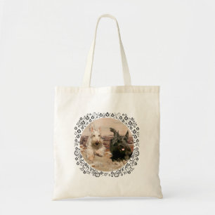 Bolsa Tote Scotties Trigo e Preto em Corrida