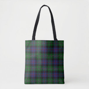 Bolsa Tote Scottish Clan Rosa Hunting Tartan Xadrez