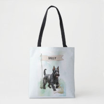 Scottish Terrier Watercolor Personalized Dog
