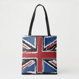 Bolsa Tote Scribble do abstrato de Union Jack