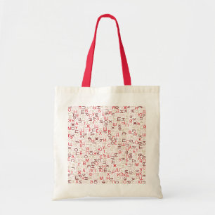 Bolsa Tote Script cirílico russo