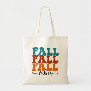 Bolsa Tote Script de Caligrafia de Vibes de Queda