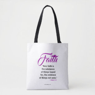 Bolsa Tote Script de Coleção #FAITH