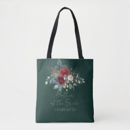 Bolsa Tote Script Floral Mãe da Noiva Casamento