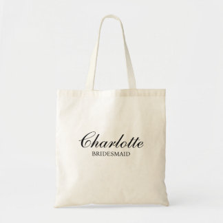 Bolsa Tote Script Minimalista Moderno da Bridesmaid