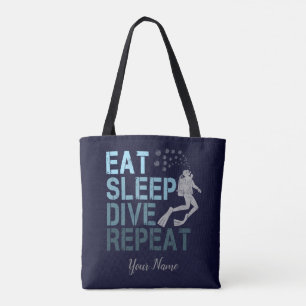 Bolsa Tote Scuba Diving Coma Dissipador de Sono Repetindo diz