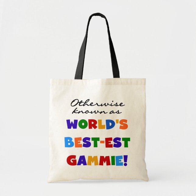 Bolsa Tote Se não sabido como o camiseta do Melhor-est Gammie (Frente)