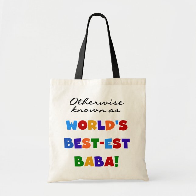 Bolsa Tote Se não sabido como t-shirt e presente do babá (Frente)