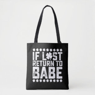 Bolsa Tote Se Perdido Devolver Para Bebe Eu Sou Bebe Casal Co