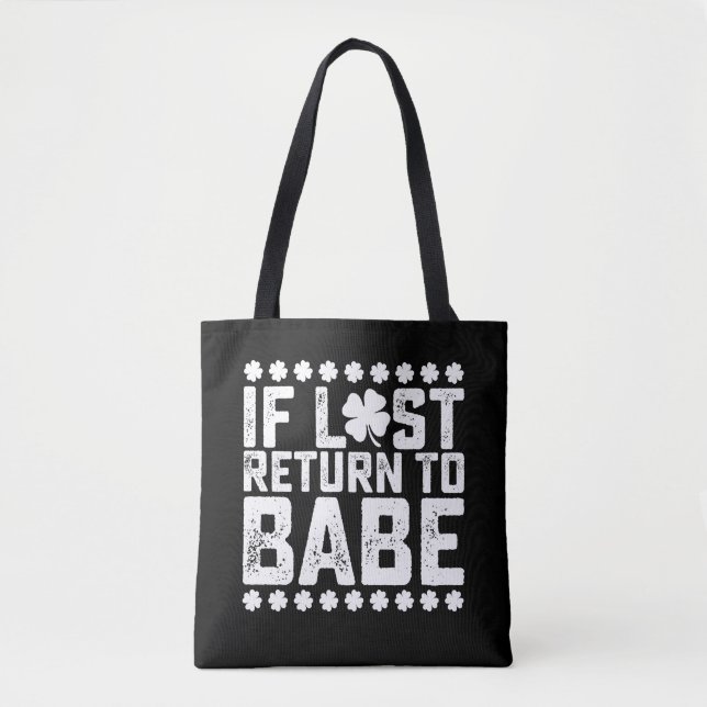 Bolsa Tote Se Perdido Devolver Para Bebe Eu Sou Bebe Casal Co (Frente)