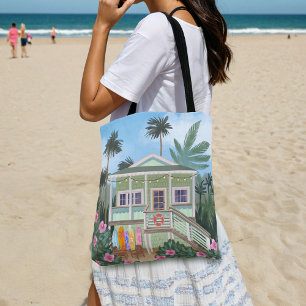 Bolsa Tote Sea Foam Green Beach House