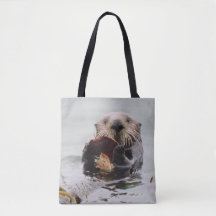 Sea Otters ama Caranguejo para o Café da Manhã
