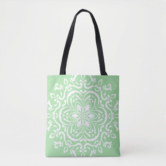 Bolsa Tote Seafoam Mandala (Frente)