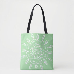 Bolsa Tote Seafoam Mandala