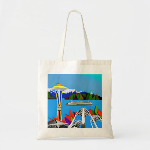 Bolsa Tote Seattle Emerald City Image Tote Bag